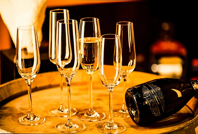 handmade lead free clear water goblets glass wine cup crystal champagne glass