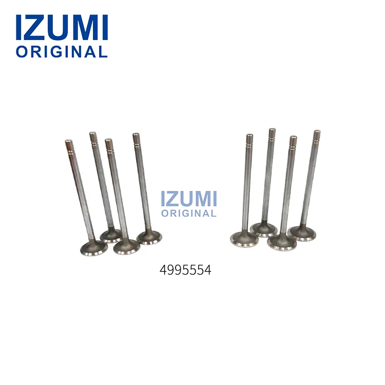 Αρχικό εξάρτημα ντίζελ IZUMI 4BT 6BT 6BT5.9 για εξαρτήματα κινητήρα Cummins: ΒΑΛΒΙΔΑ ΕΙΣΑΓΩΓΗΣ/ΕΞΑΓΩΓΗΣ 4995554 4994143