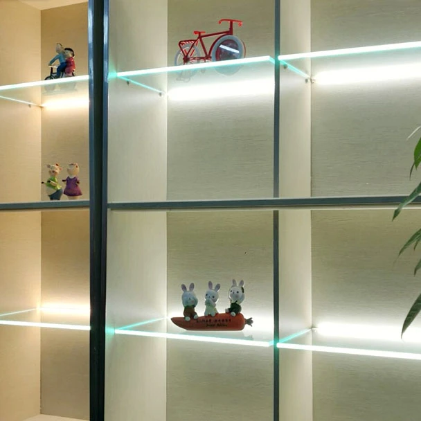 Best Led Strip Lights For Glass Shelves Led Under Lighting Low Voltage For Bookshowcase