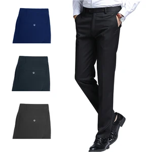 Men's Casual Dress Pants Comfortable Slim Fit High Waisted Straight Leg Woven Fabric Fashionable Summer Suit Pants