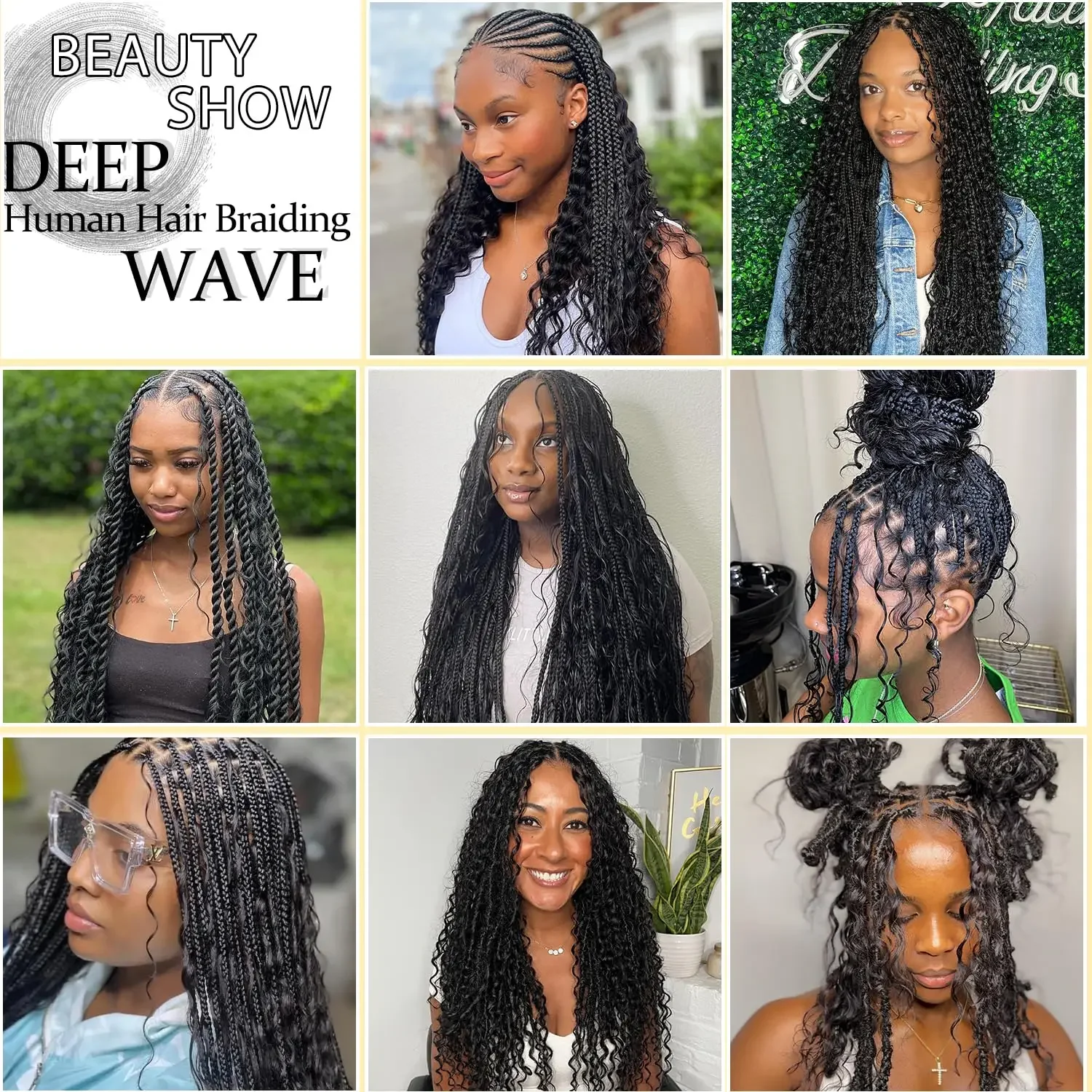 Human Braiding Hair Deep Wave Bulk Human Hair for Braiding 100% Unprocessed Curly Micro Hair Extensions_voghion.com