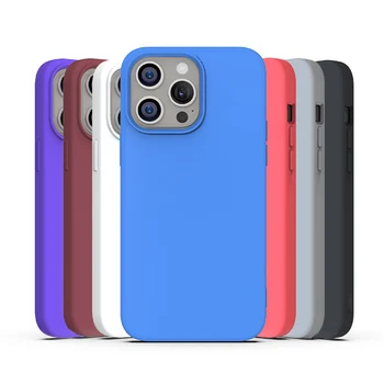 Blank Liquid Silicone Phone Case With Lens Protector Phone Case Set For IPhone 15 14 13 For Samsung Xiaomi Huawei Motorola Tekno