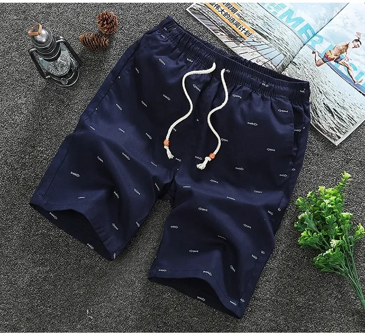 Großhandel für Herren, locker geschnittene Shorts, lässig, locker gestrickt, gerade Freizeithosen, Baumwolle, kurze Hosen, Hosen, Shorts, Pants610_voghion.com