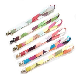 Цветной держатель для ключей, сублимационный полиэфирный шнурок для мобильного телефона