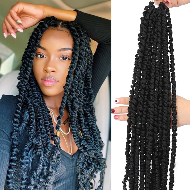 New Style Pre Looped Passion Twists Crochet Braid Hair Extension