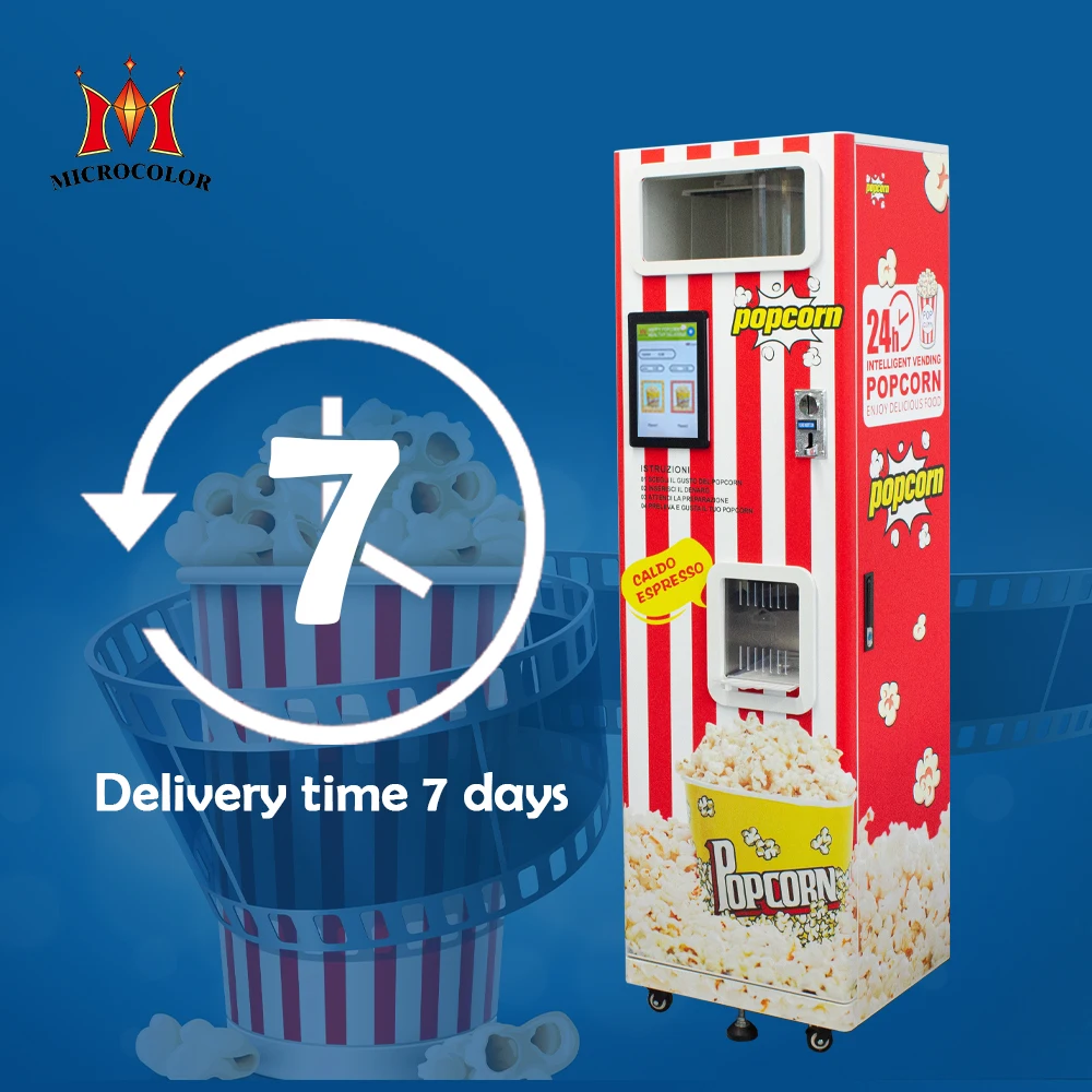 Commercial Caramel Kettle Corn Automatic Popcorn Vending Machine Industrial Popcorn Machine a Pop Corn Automatique