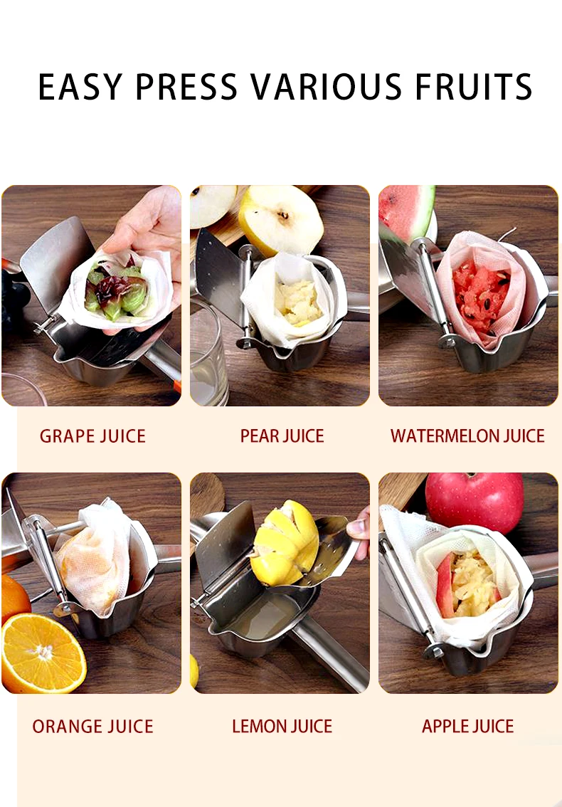 Заводская розетка 304 инструменты для фруктов ручная соковыжималка для апельсинов и лимонов