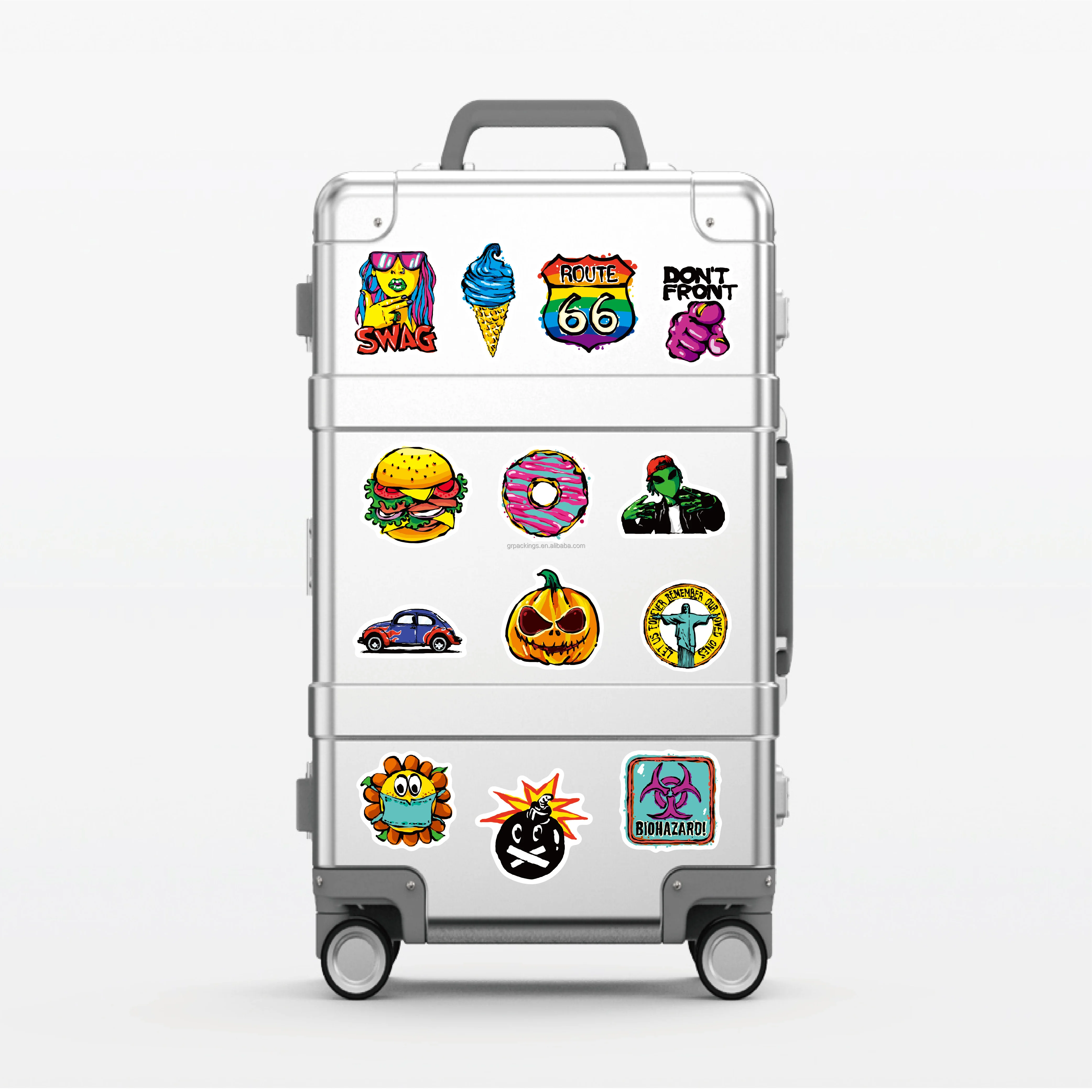 100p Character Vinyl Sticker Pack for DIY Decor & More