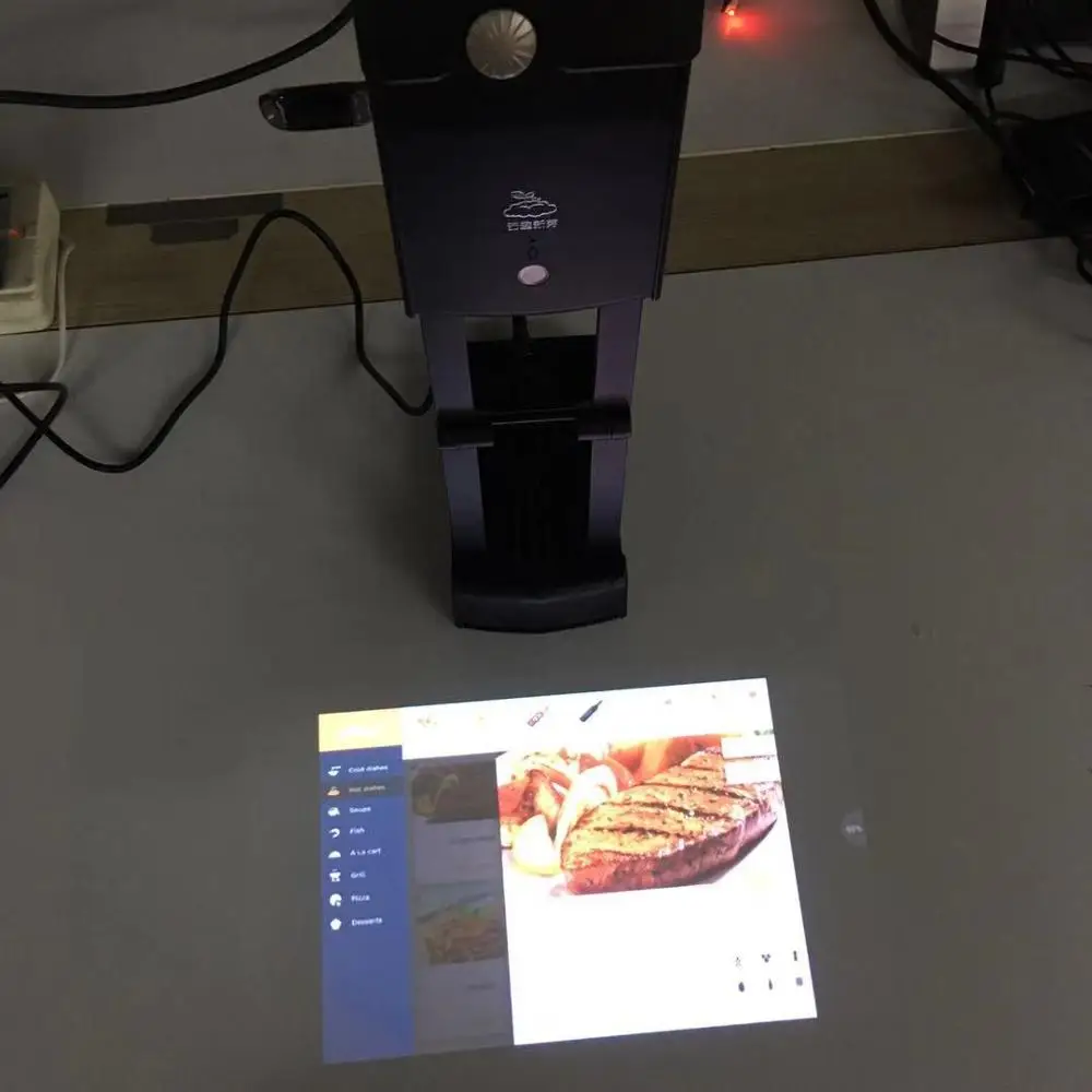 Портативный интерактивный планшетный проектор технология лазерной калибровки изображения