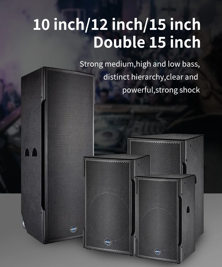 MORIN GM-215 for 700 Watts High Power PA Speaker System Outdoor Concert  Speakers