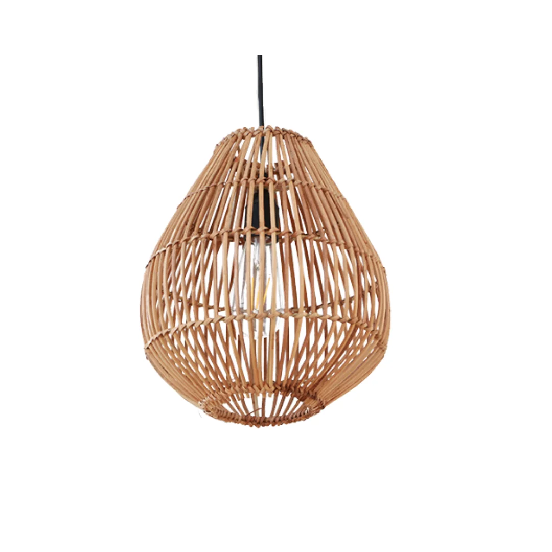 Handmade Woven Rattan Chandelier Rattan Lampshade Natural Rattan ...