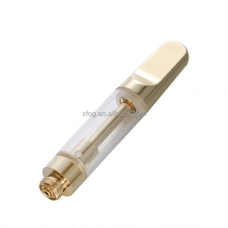 Gold Glass Ceramic Cartridge Empty Cbd Vape Pen Systems Cbd Oil Cartridge