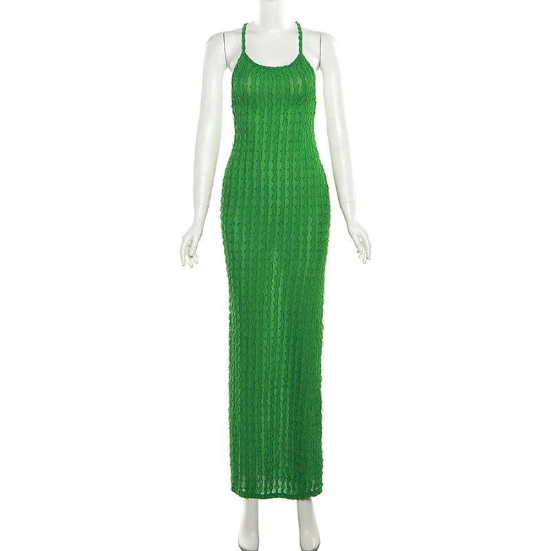 jewellery for green dress Pre-owned: Paloma Wool Monotoro Skirt/ Strapless Dress in Green Fluo main image 1
