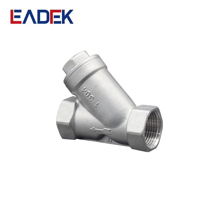 Female Thread Casting Fitting API 608 Y Type Stainless Steel Valve Strainer