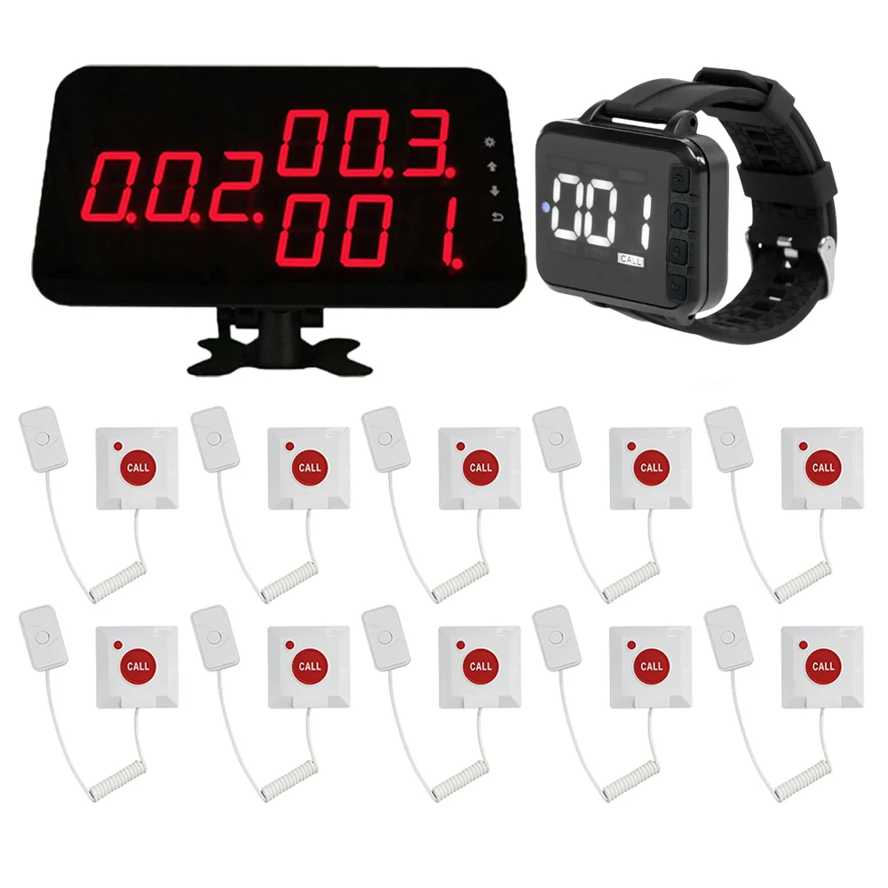 Produktbild von WNKRUN Drahtloser Armempfänger – SOS-Rufempfänger Für Pflege, Restaurant, Krankenhaus, Vibration + OLED, IPX67 Wasserdicht