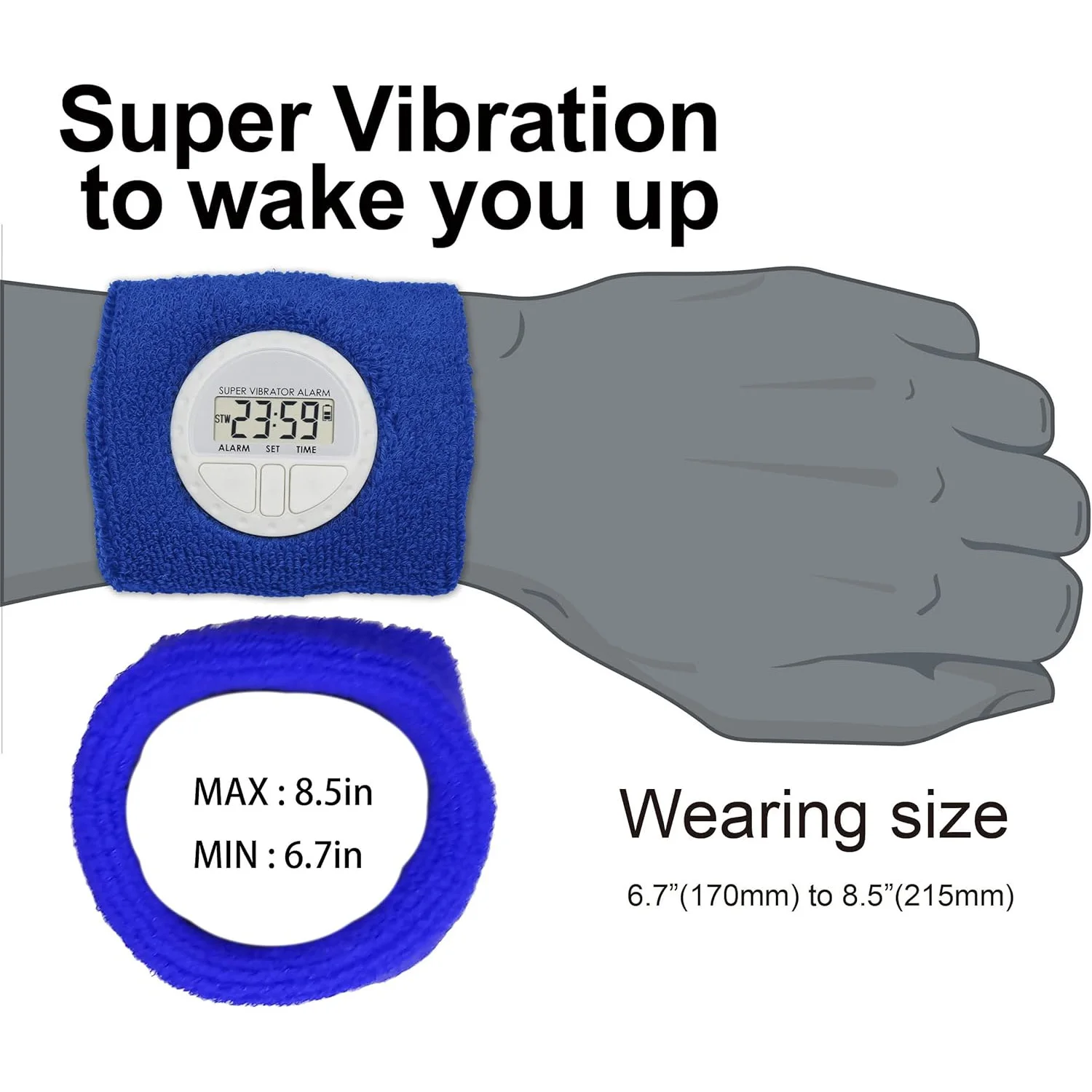 Sveglia Orologio Sveglia Vibrante Da Polso Vc 10 Sveglia Vibra