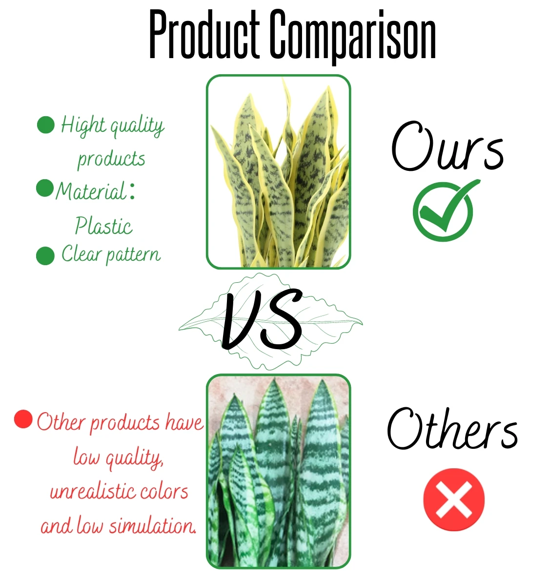 Artifical Plants Home Decor Realistic Faux Snake Plant Artificial Sansevieria Snake Plant In