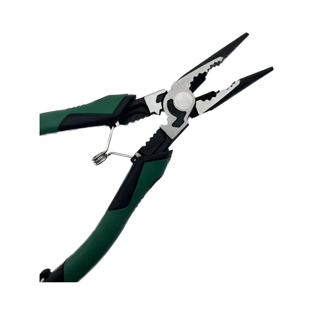 Chrome Vanadium Steel Mini Pliers Serrated Jaw Surface Wire Stripper Crimper Cutter Industrial Grip PVC Cutting Applications