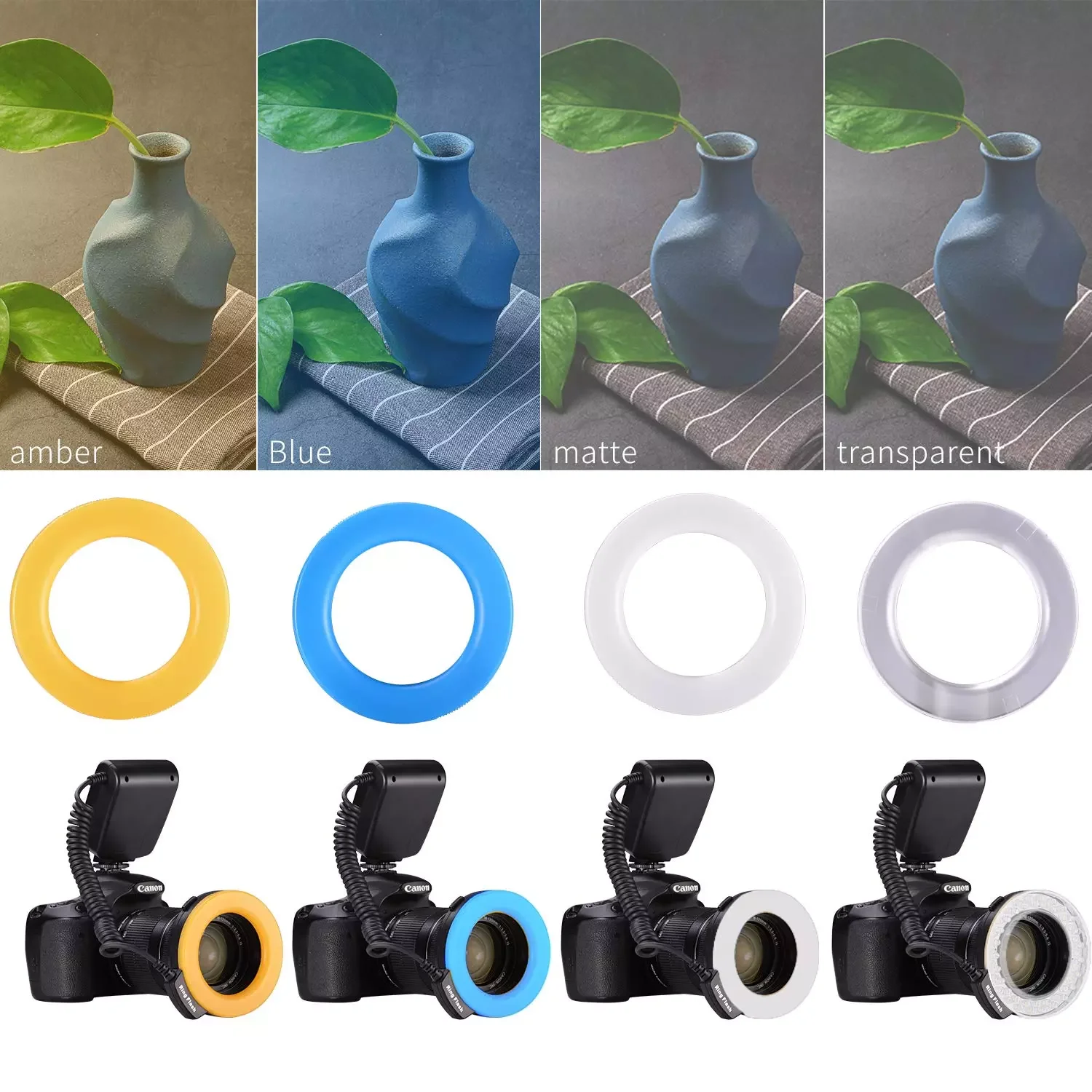 Mamen Camera Flash Light High Quality 3000k-15000k LED