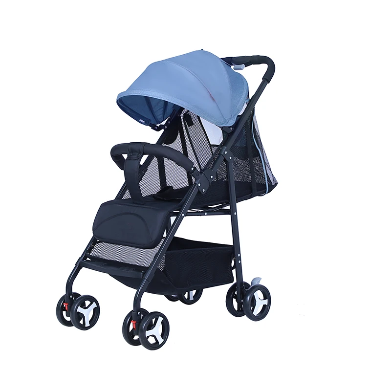 Portable Baby Stroller Boys and Girls for Age 0-3 Years One-Hand One-Key Folding New Model Pram 4