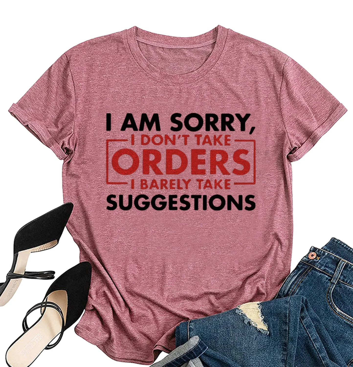 Camisas Divertidas De Manga Corta Para Mujer,Blusas Estampadas De Venta Al  Por Mayor - Buy Las Mujeres T Camisas Que Lo Siento,No Las Órdenes Camisetas  Gráfico Casual De Verano Cuello Redondo Camiseta