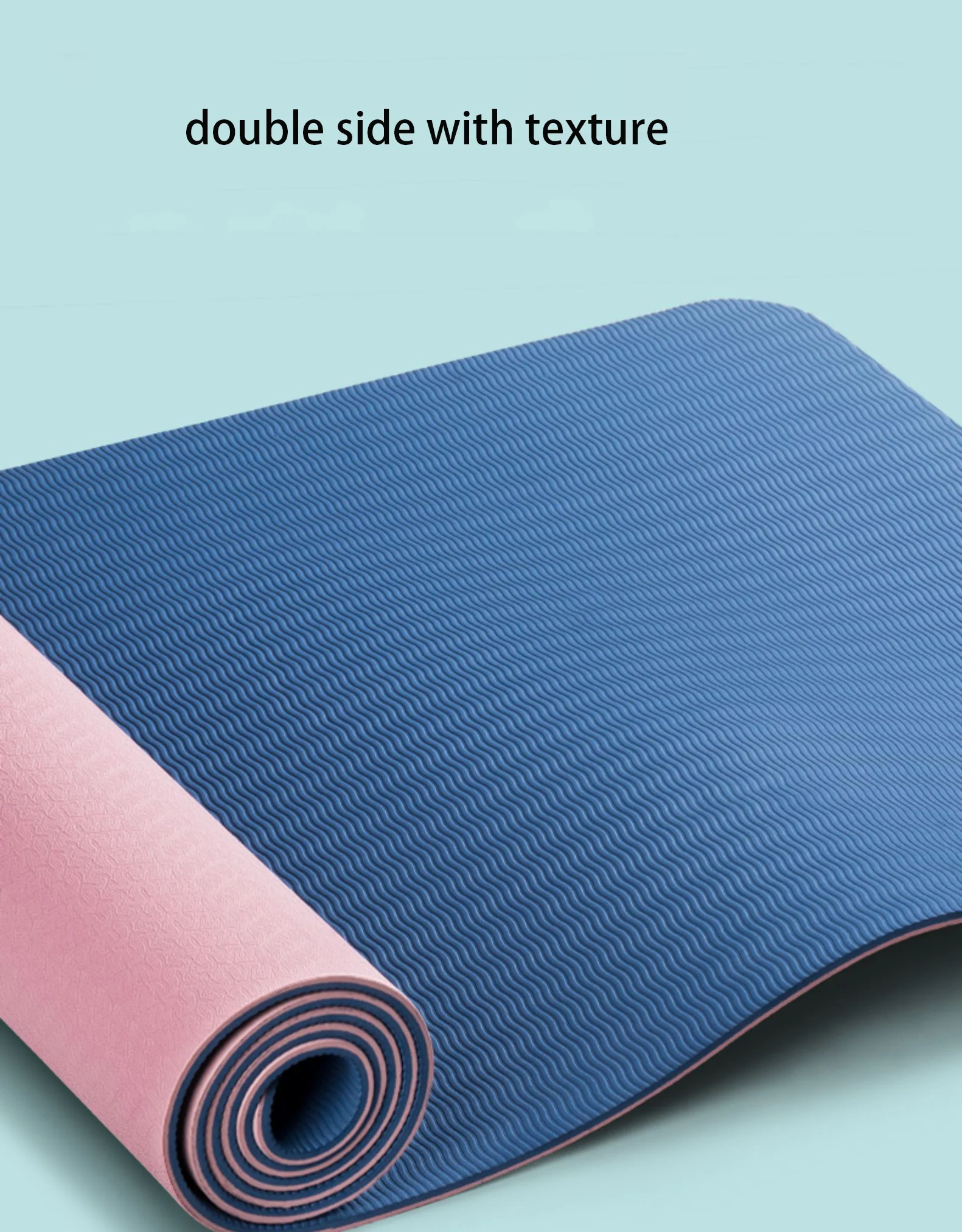 Tpe Custom Logo Eco Friendly Fitness Pilates Yoga Mat Tpe 10mm 6mm Non