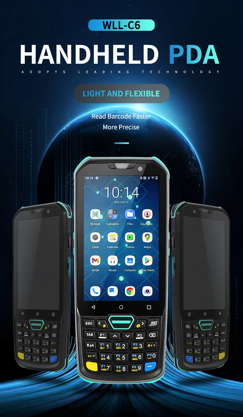 2023 New Design 4 Inch Wifi Data Collector Handheld Scanner With Keyboard Buy Wifi Data