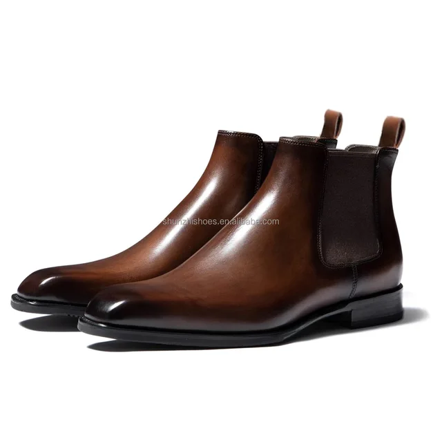 Chelsea Boots with Elastic Side Panels Ankle-High Style Footwear with Elastic Side Panels Ankle-High Style Footwear