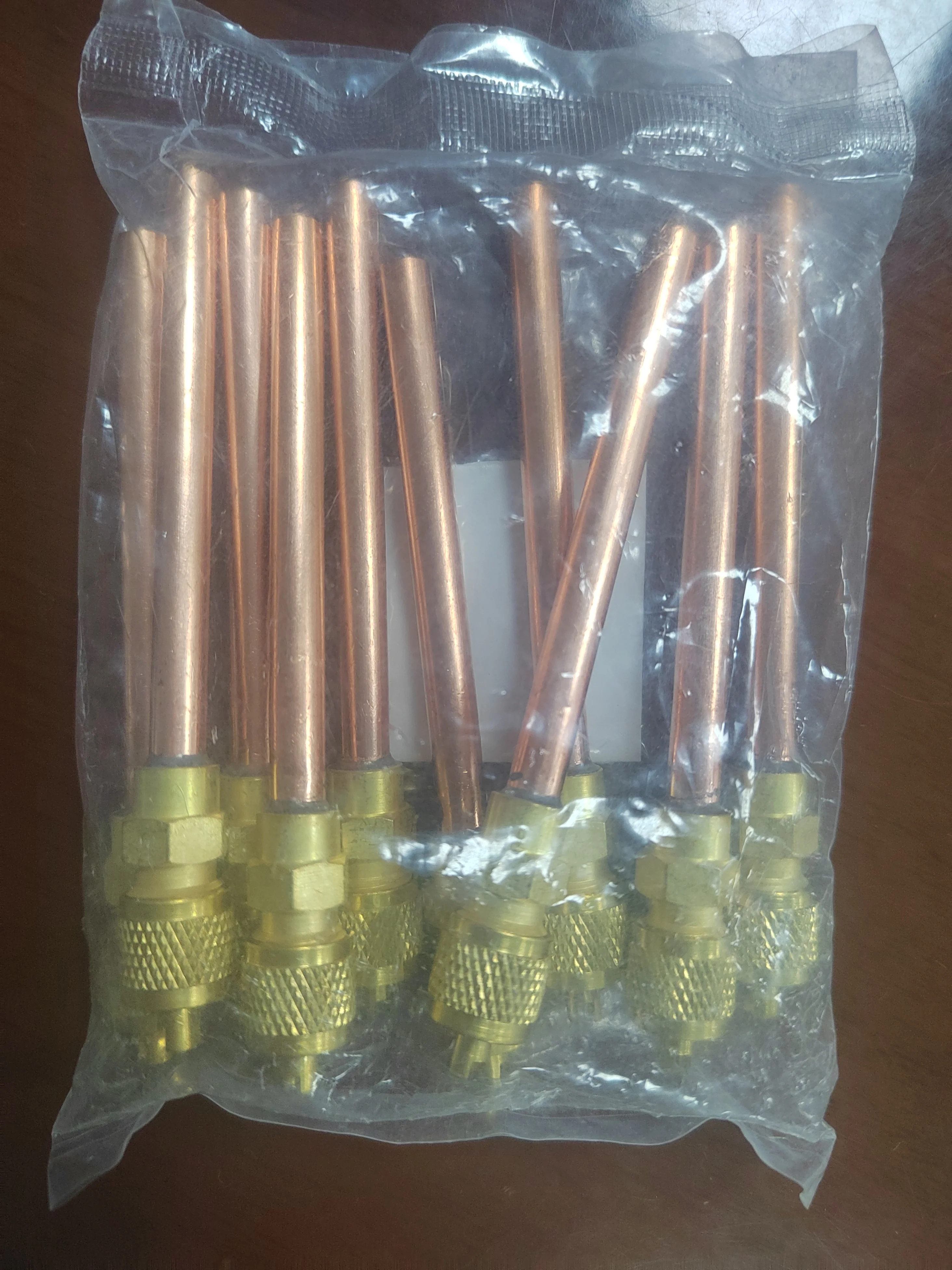 High Efficiency  Refrigeration  Freezer Spare Part  Retekool China Copper Tube Charging  Access Valve 1/4"x90mm