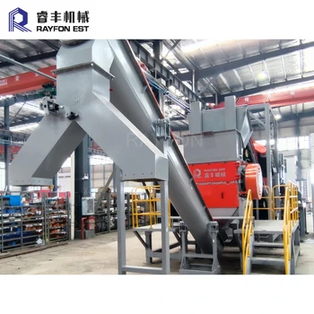 Plastic PP PE Shredding Crushing Washing Scrap HDPE Cleaning Recycling Line