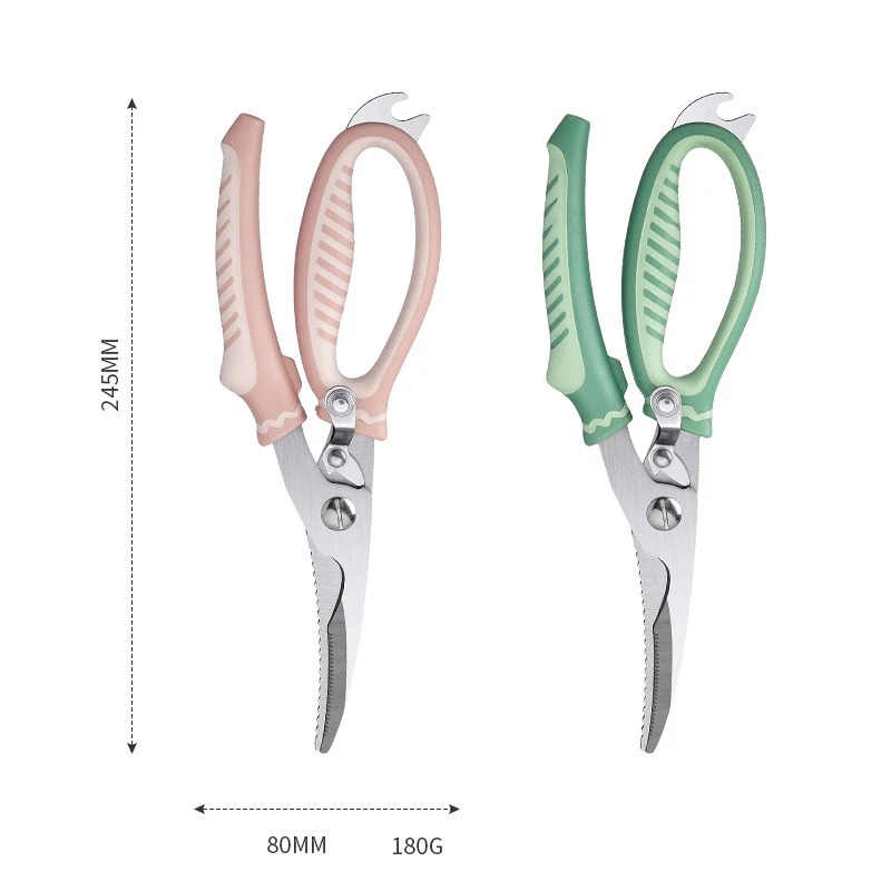 New Arrival Kitchen Essentials Tools Multifunctional Stainless Steel Sharp Chicken Bone Fish Cutter Scissors