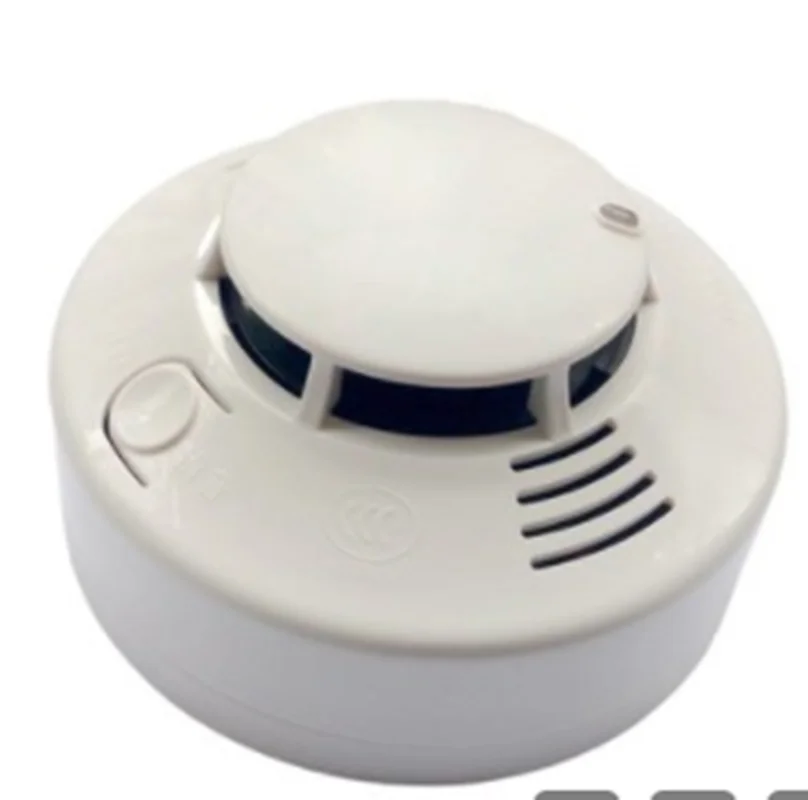 Conventional photoelectric fire alarm 2 wire 4 wire 12v/24v Plastic smoke alarm with relay output and Li ion battery