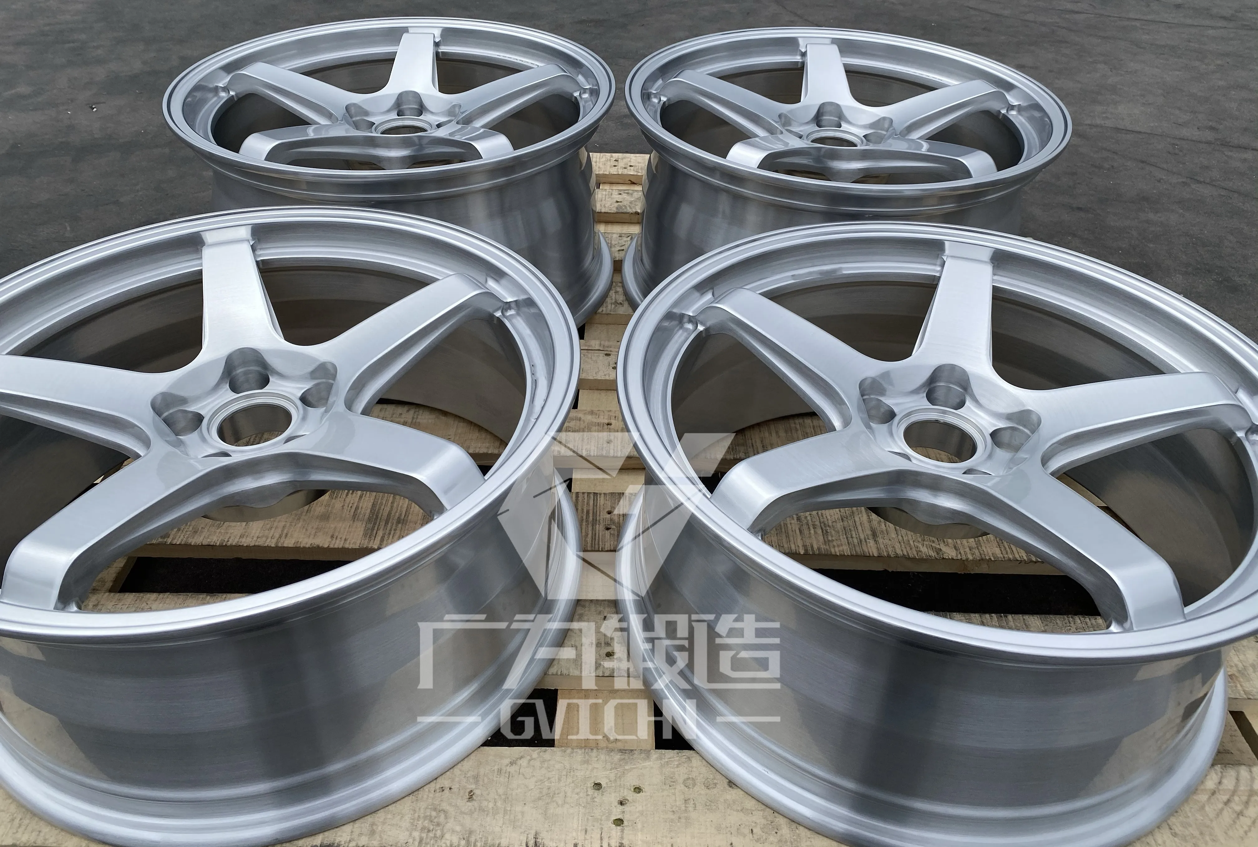 GVICHN brushed silver forged aluminum alloy wheel hub 17 18 19 20 21 22 23 24 25  inch high quality rims 5x112 5x114.3 5x120