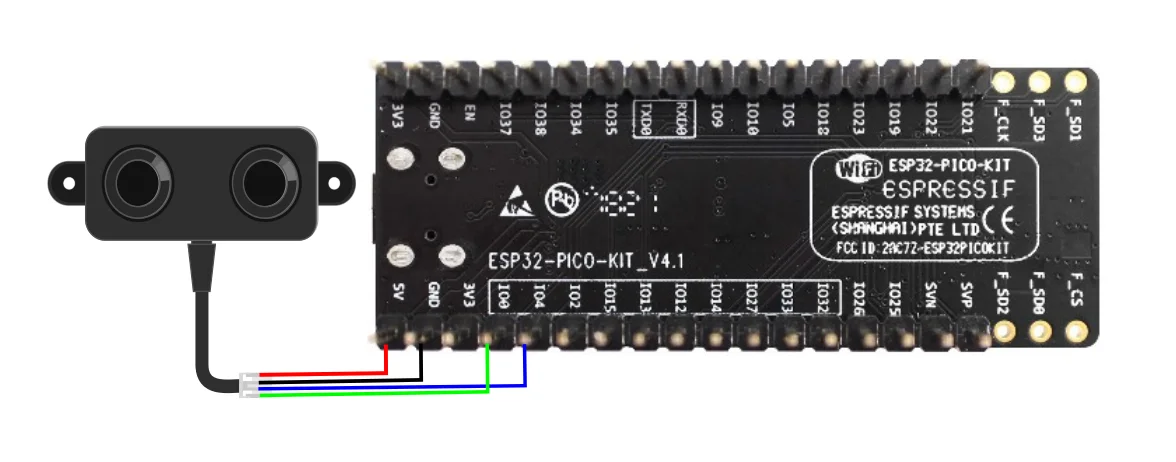 Dyp-a02 Sen0311 Ultrasonic Arduino Esp32 Raspberry Pi Sensor Dead Band ...