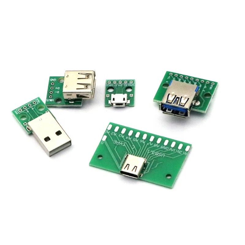 
«Сделай сам», 24pin, USB 3,1, Тип C, штекер и гнездо, разъем типа SMT с печатной платой 