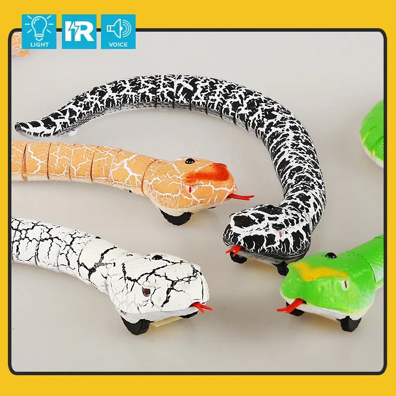 Rc Snake Realistic Remote Control Animal Scary Toy Simulated Viper ...