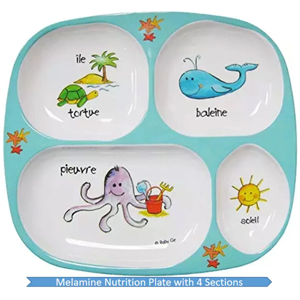 Meal Eat 100 Melamine Diet Nutritional Plate Healthy Dish For Weight