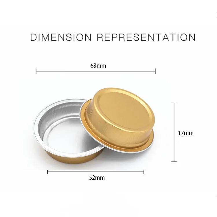 product y035b canton fair supplier disposable tea cup mini 35ml round aluminum foil containers with sealing lids for food  baking-10