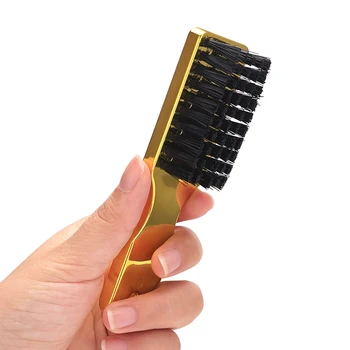 Barbershop Hair Styling Comb Soft Boar Bristle Beard Brush For Beard Men's Shaving Brush