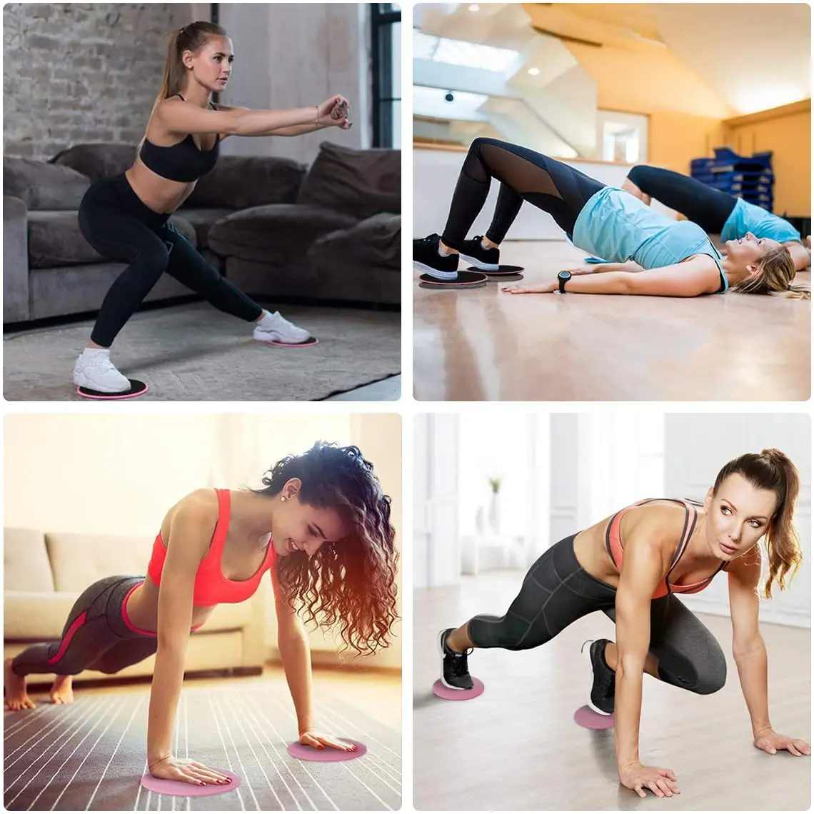 High Quality Gym Pilates Floor Sliding Gliders Ab Exercise Core Sliders  Fitness Workout Gliding Discs