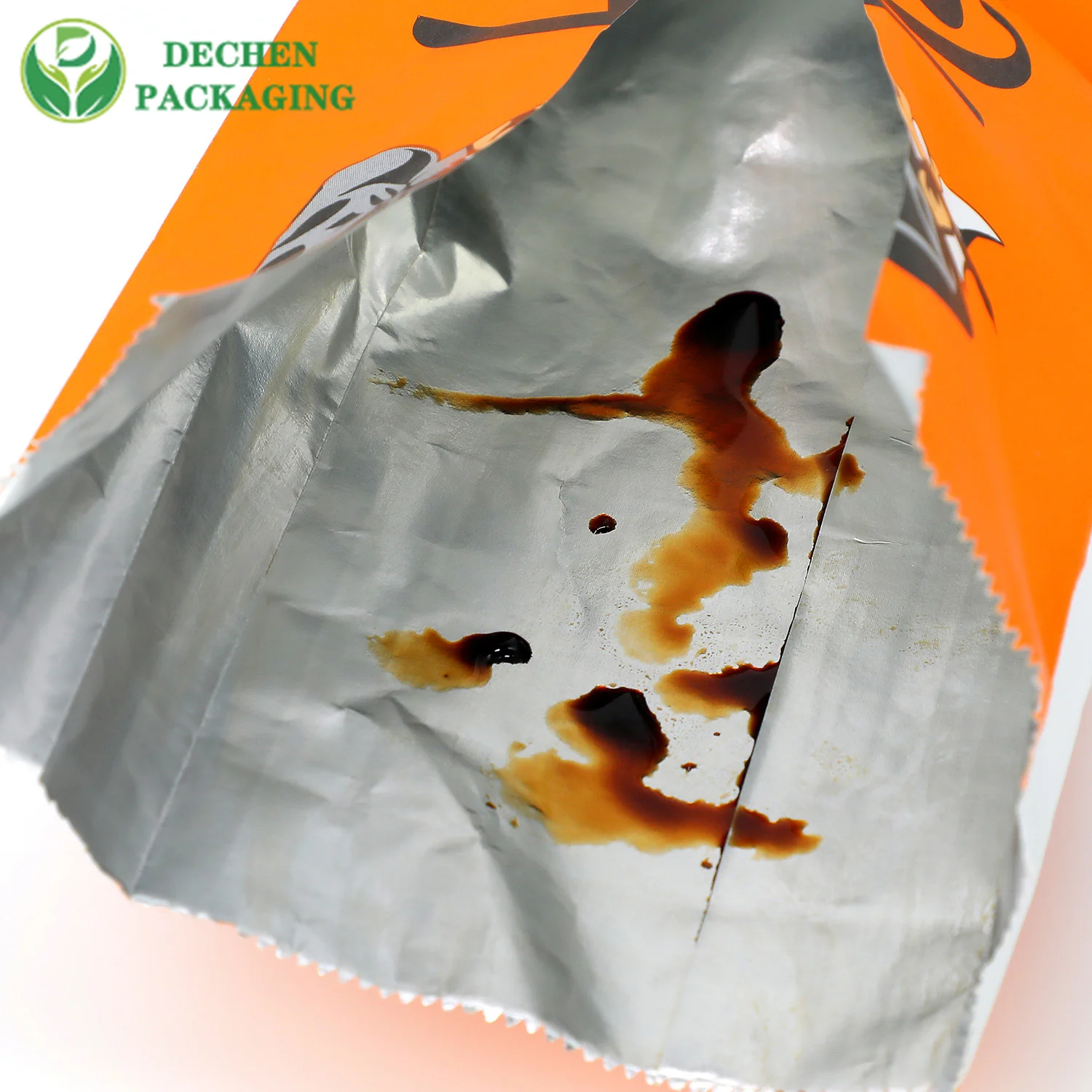 Printedfoilbags Sac en aluminium blanc Sacs d'emballage de poulet frit de haute qualité