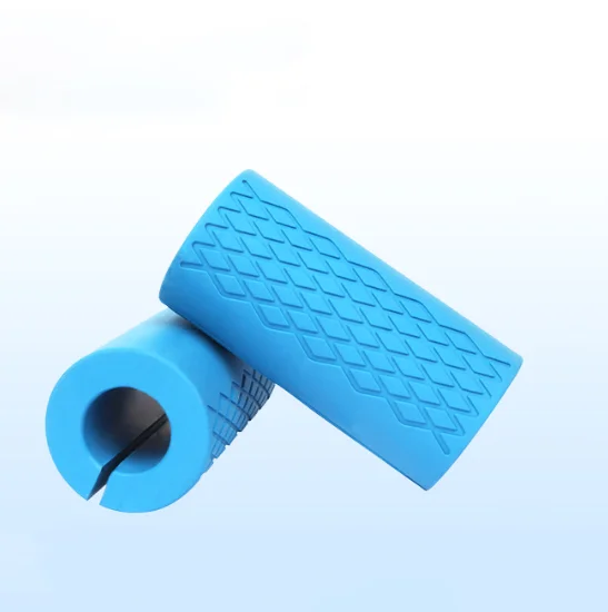 AIKESIWAY Thick Dumbbell & Barbell Grips - High-Density Silicone Rubber Non-Slip Gym Grips For Muscle Growth (1 Pair)