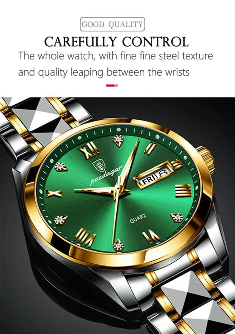 POEDAGAR 895 Men Quartz Watch description image 3
