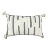 Gray and white tassels 1