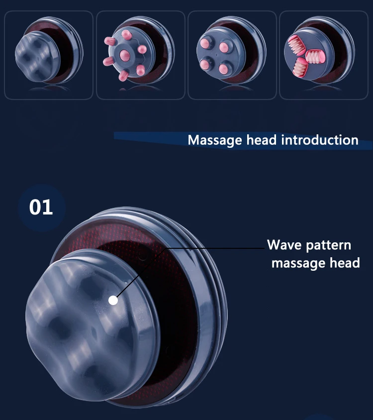 Home Electronic Handheld Body Care Slimming Massager Machine Anti-Cellulite Infrared Kneading Massage Products