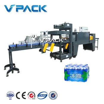 Small Automatic PE Film Beverage Plastic PE PET Bottle Can Shrink Wrapping Packing Machine/zhangjiagang