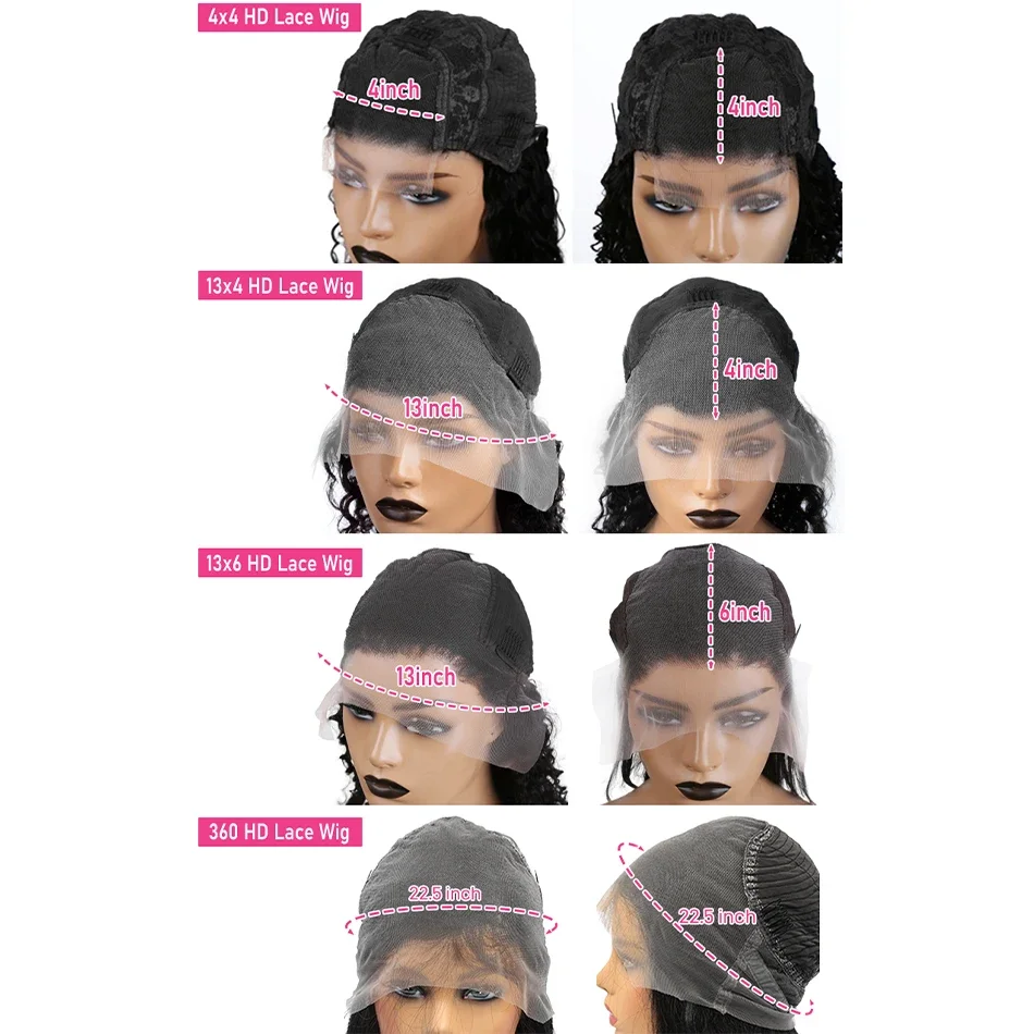 Pelucas de cabello humano con frente de encaje recto de 13x6 13x4 de 30 pulgadas, peluca brasileña con cierre frontal de encaje transparente y liso de 360 grados para mujeres_voghion.com
