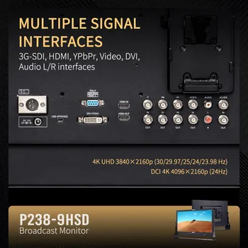 SEETEC P238-9HSD 23.8" Director Monitor with Peaking Focus, Safe Markers, Image Freeze/Flip, Ideal for Live Production detail image