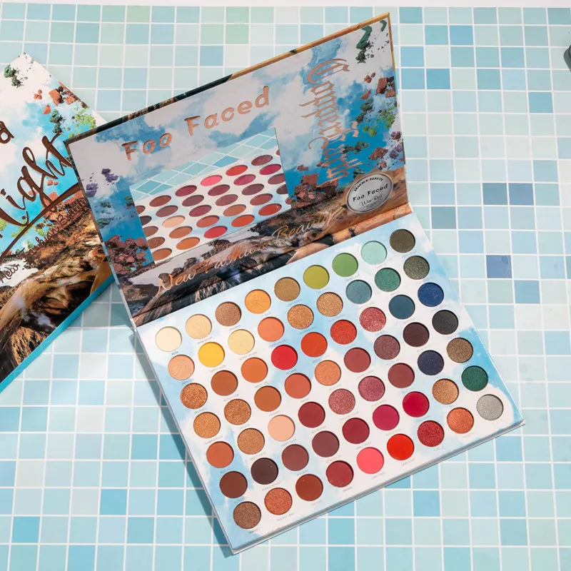 
 OEM Лидер продаж косметика оптом 63 Цвета мерцающие и сияющие макияж тени для век Палитра частная марка тени для век  