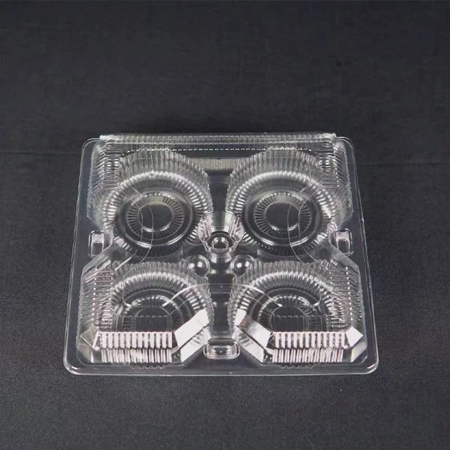 Custom Clear PET Plastic Clamshell Boxes Clear Disposable box For Supermarket Packaging And Food Storage